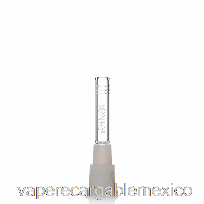 Vape Recargable Rinoceronte Blanco Híbrido Downstem 3.5 Pulgadas